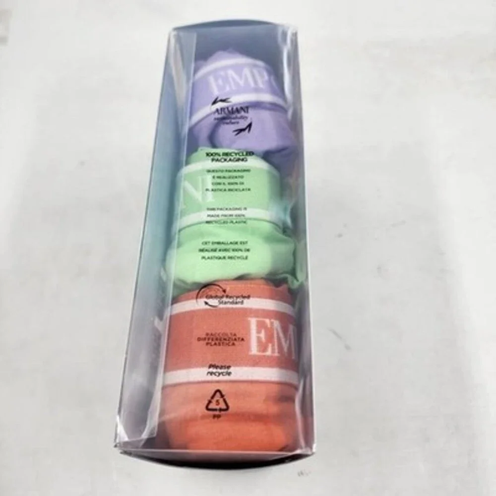 Emporio Armani Pack of 3 Soft Stretch Cotton Logo Trunks Men's XL Multicolor